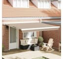 vidaXL Markisenersatzstoff Beige 4x3m UV-beständig Bild 1