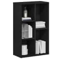 vidaXL Bücherregal Schwarz Eichen-Optik Bild 4