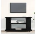 vidaXL TV-Schrank Schwarz Eichen-Optik mit Rollen Bild 3