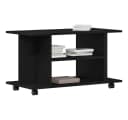 vidaXL TV-Schrank Schwarz Eichen-Optik mit Rollen Bild 4
