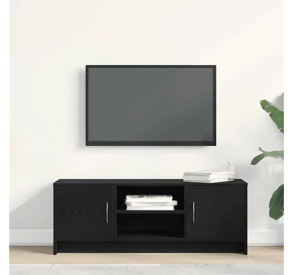 vidaXL TV-Schrank Schwarz Holzwerkstoff Industriestil - Bild 3