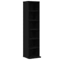 vidaXL CD-Schrank Schwarz Eichen-Optik 21x20x88 cm Holzwerkstoff Bild 2