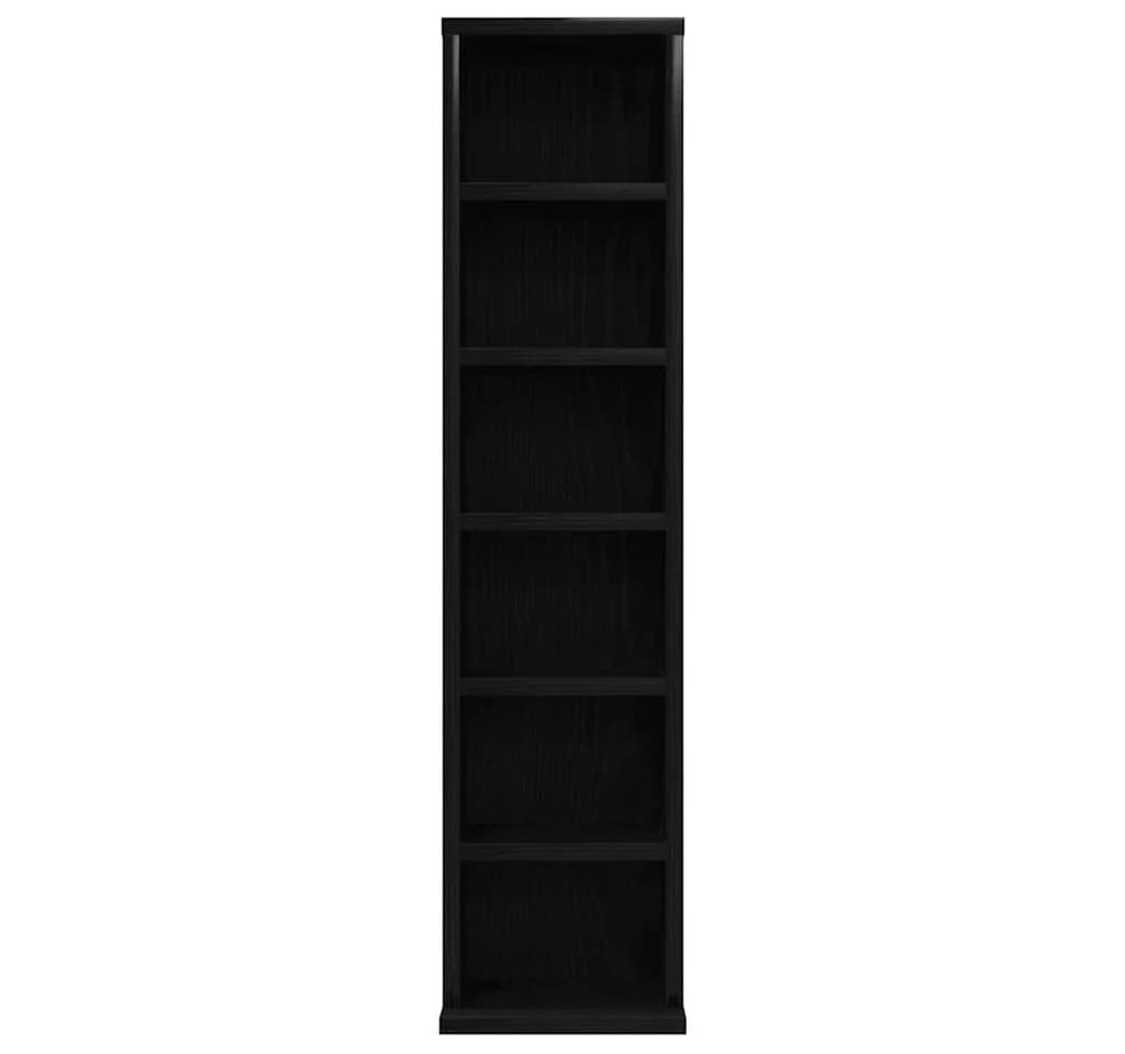 vidaXL CD-Schrank Schwarz Eichen-Optik 21x20x88 cm Holzwerkstoff - Bild 5