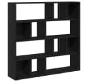 vidaXL Raumteiler Bücherschrank Eiche Schwarz Bild 2