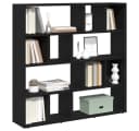 vidaXL Raumteiler Bücherschrank Eiche Schwarz Bild 4
