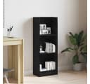 vidaXL Bücherregal Schwarz Eichen-Optik 40x24x109 cm Holzwerkstoff Bild 1