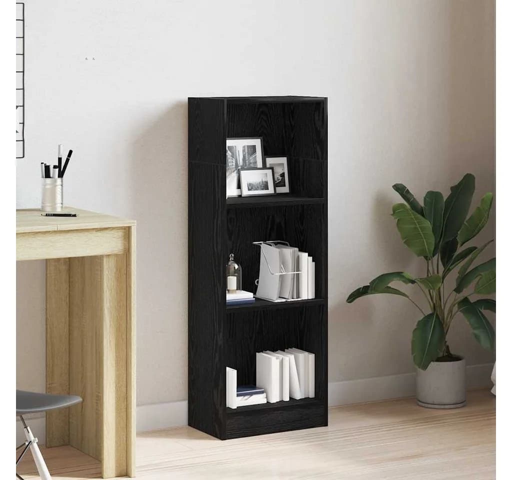 vidaXL Bücherregal Schwarz Eichen-Optik 40x24x109 cm Holzwerkstoff