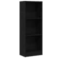 vidaXL Bücherregal Schwarz Eichen-Optik 40x24x109 cm Holzwerkstoff Bild 2
