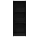 vidaXL Bücherregal Schwarz Eichen-Optik 40x24x109 cm Holzwerkstoff Bild 4
