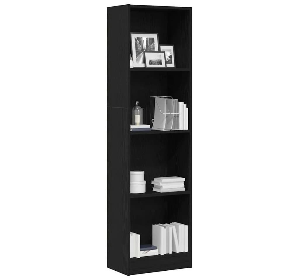 vidaXL Bücherregal Schwarz Eichen-Optik Holzwerkstoff - Bild 3