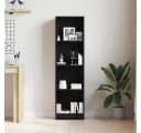 vidaXL Bücherregal Schwarz Eichen-Optik Holzwerkstoff Bild 4