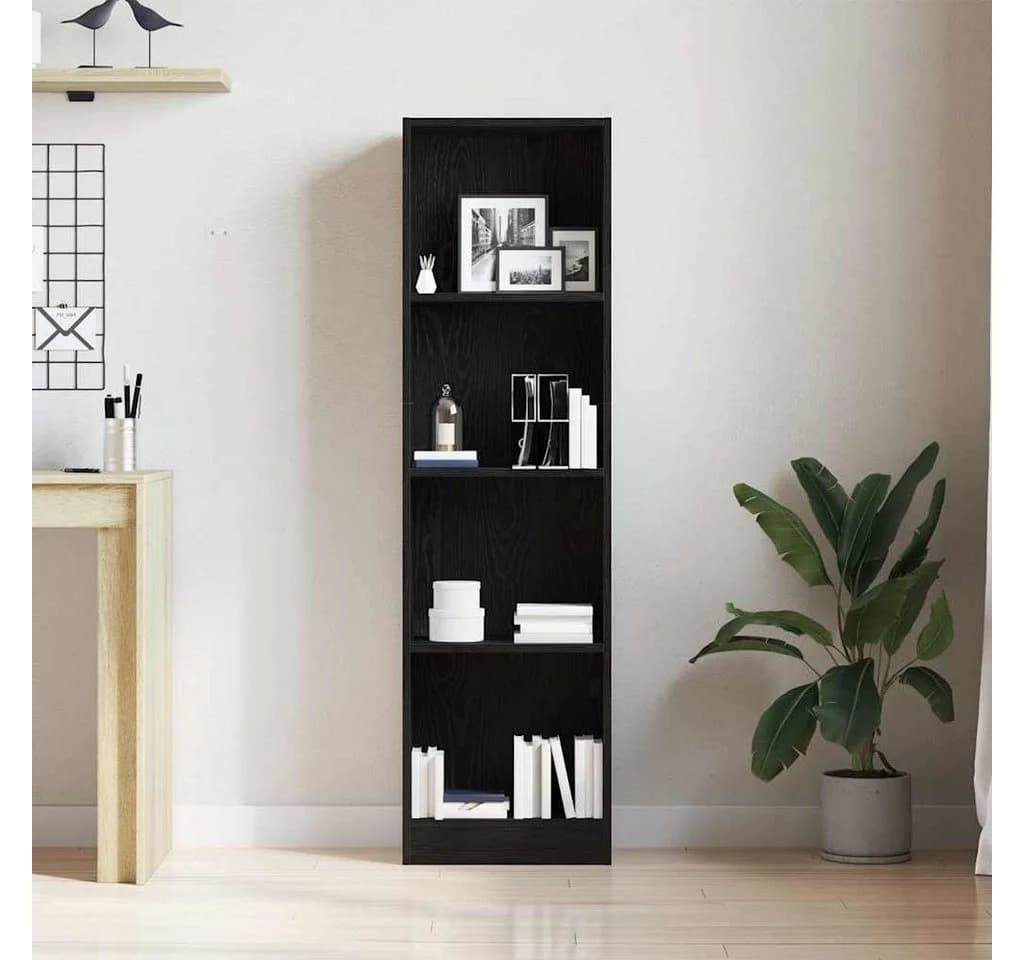 vidaXL Bücherregal Schwarz Eichen-Optik Holzwerkstoff - Bild 4