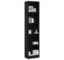 vidaXL Bücherregal Schwarz Eichen-Optik 40x24x176 cm Holzwerkstoff Bild 3