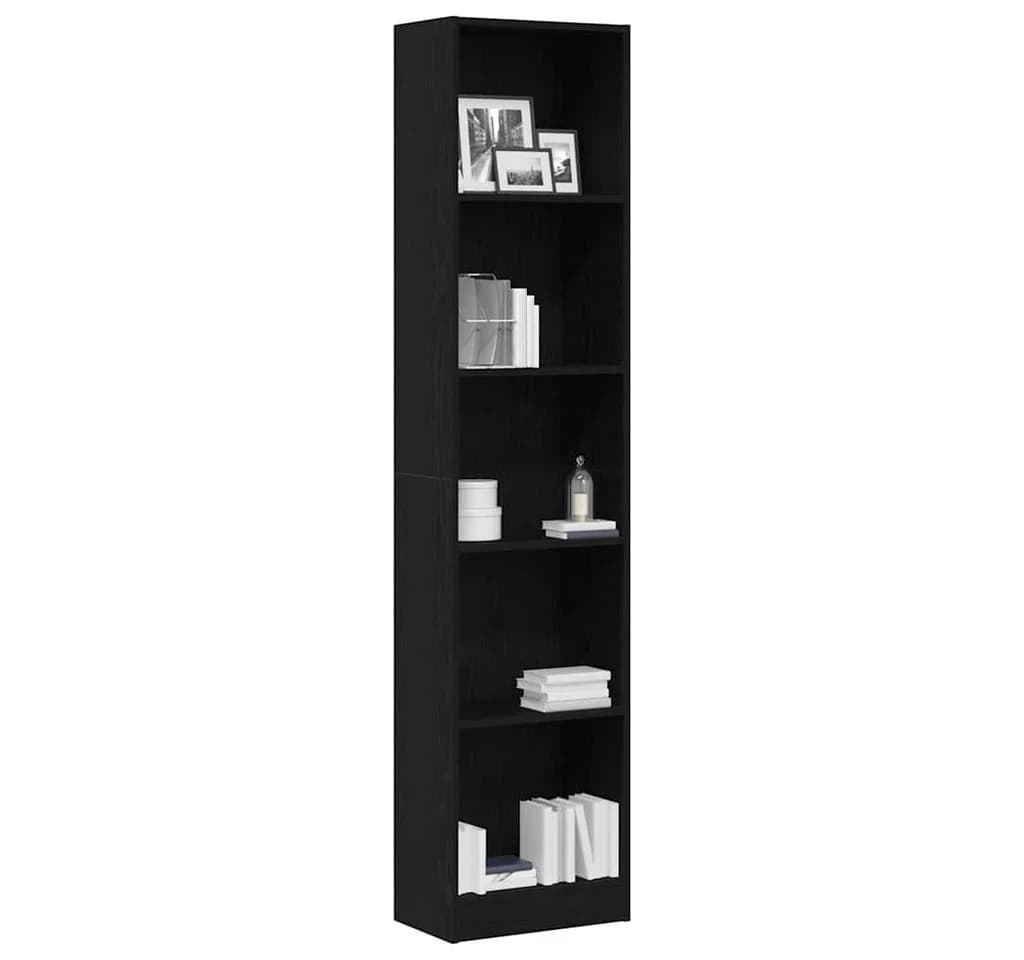 vidaXL Bücherregal Schwarz Eichen-Optik 40x24x176 cm Holzwerkstoff - Bild 3