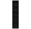 vidaXL Bücherregal Schwarz Eichen-Optik 40x24x176 cm Holzwerkstoff Bild 5