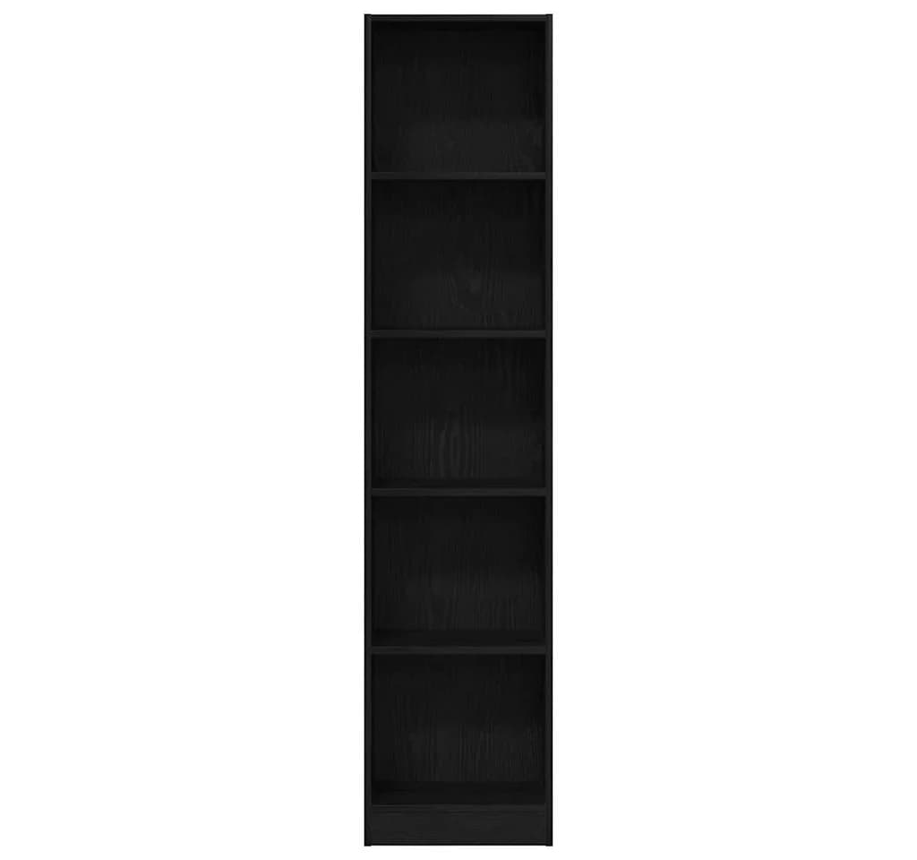 vidaXL Bücherregal Schwarz Eichen-Optik 40x24x176 cm Holzwerkstoff - Bild 5