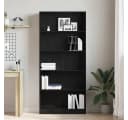 vidaXL Bücherregal Schwarz Eichen-Optik Bild 3
