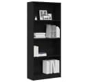 vidaXL Bücherregal Schwarz Eichen-Optik Holzwerkstoff Bild 3