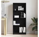 vidaXL Bücherregal Schwarz Eichen-Optik Holzwerkstoff Bild 4