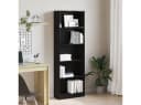 vidaXL Bücherregal Schwarz Eichen-Optik Holzwerkstoff Modern Bild 1