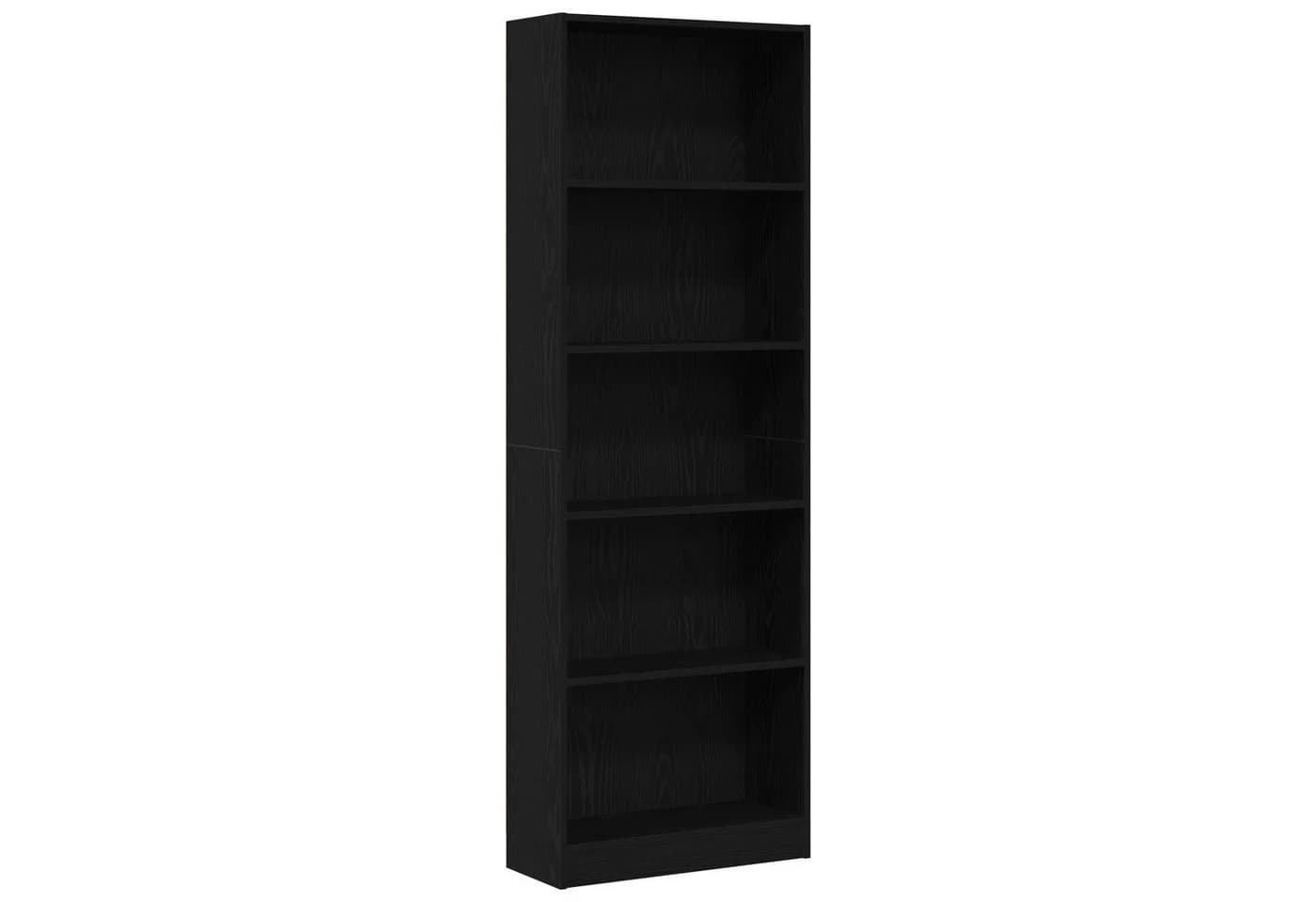 vidaXL Bücherregal Schwarz Eichen-Optik Holzwerkstoff Modern - Bild 2