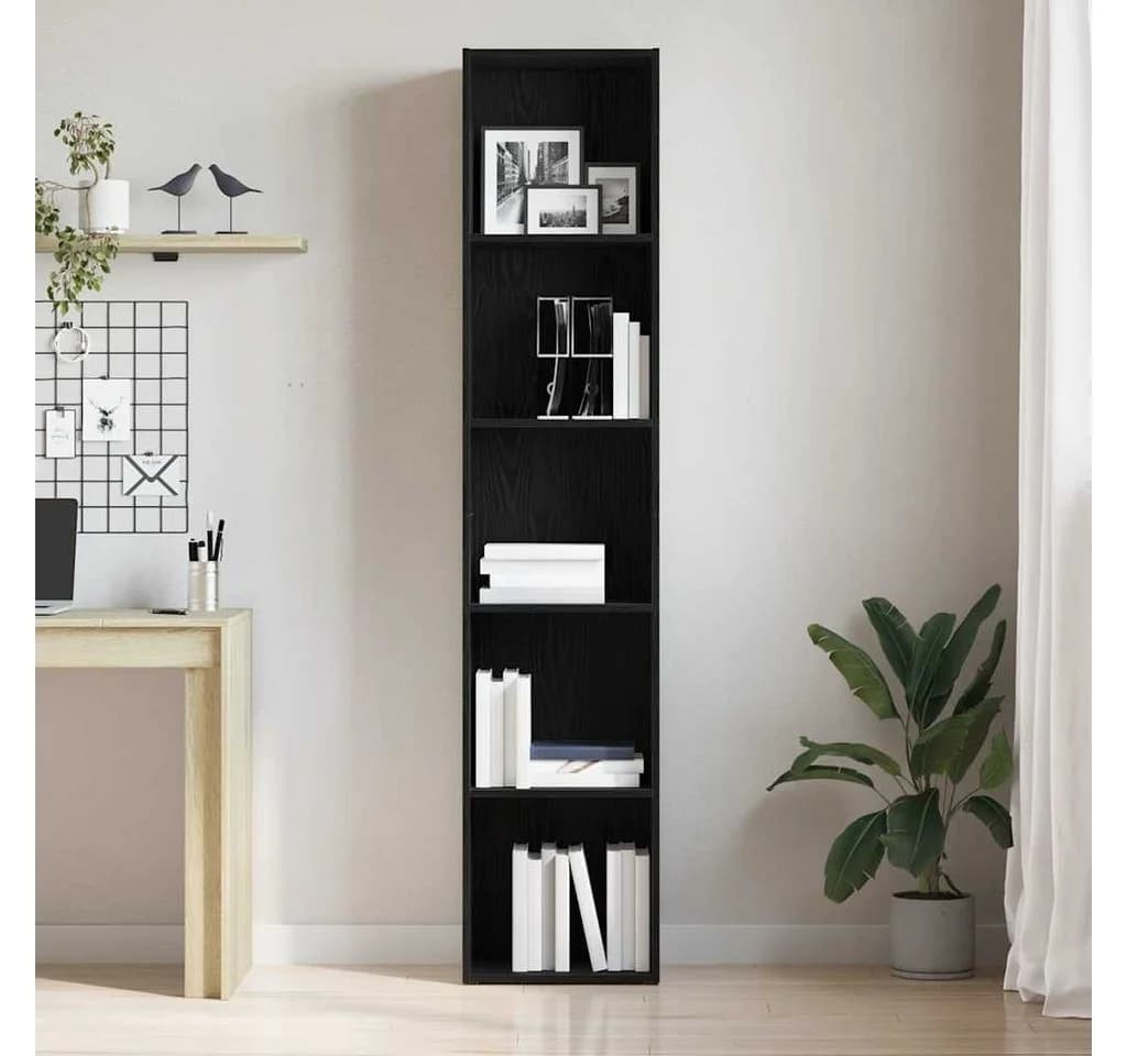 vidaXL Bücherregal Schwarz Holzwerkstoff - Bild 3
