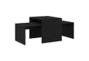 vidaXL Couchtisch Satztische Schwarz Eichen-Optik Bild 2