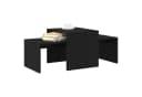 vidaXL Couchtisch Satztische Schwarz Eichen-Optik Bild 3