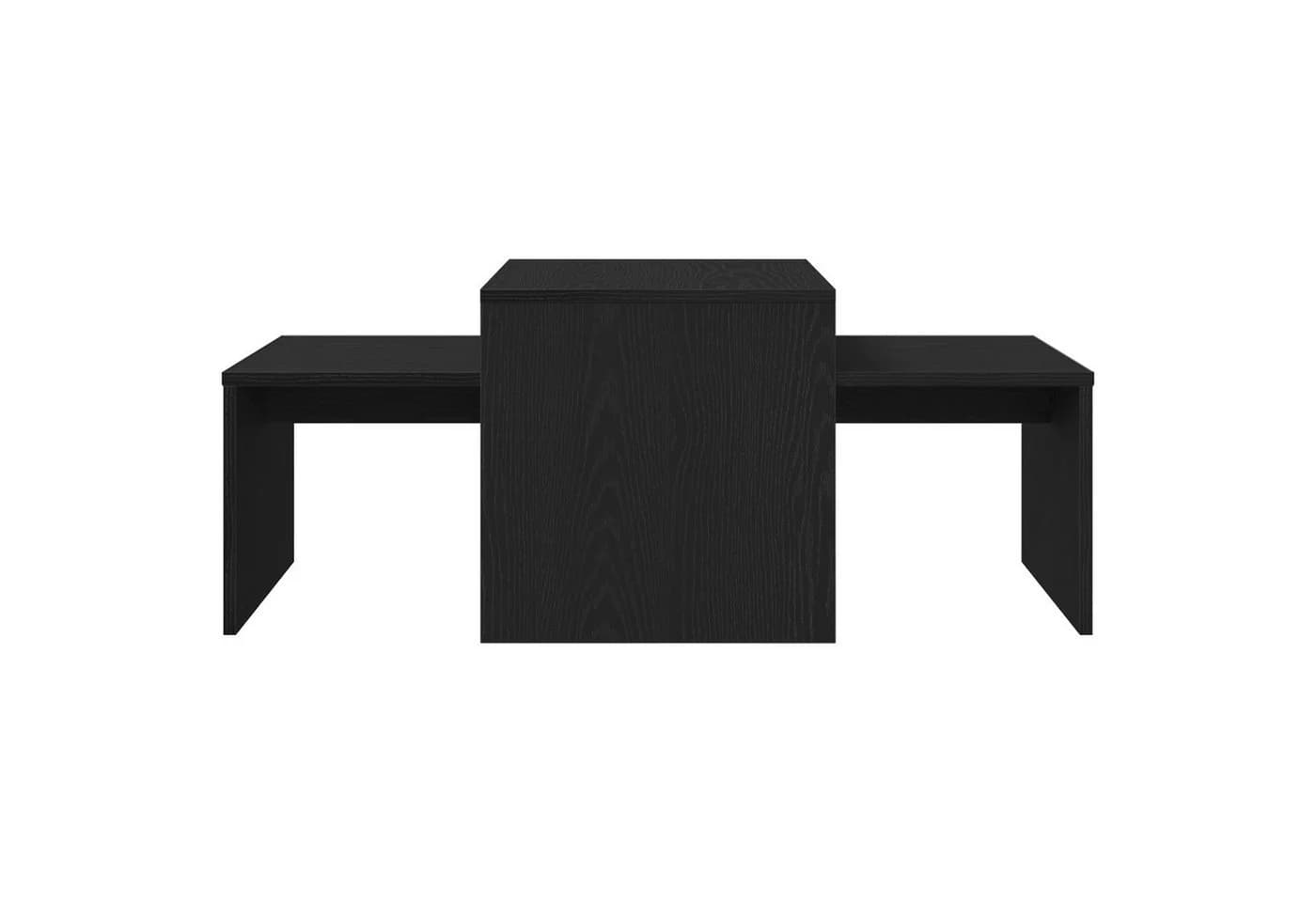 vidaXL Couchtisch Satztische Schwarz Eichen-Optik - Bild 5