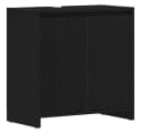 vidaXL Badschrank Schwarz Eichen-Optik mit Waschbecken-Loch Bild 2