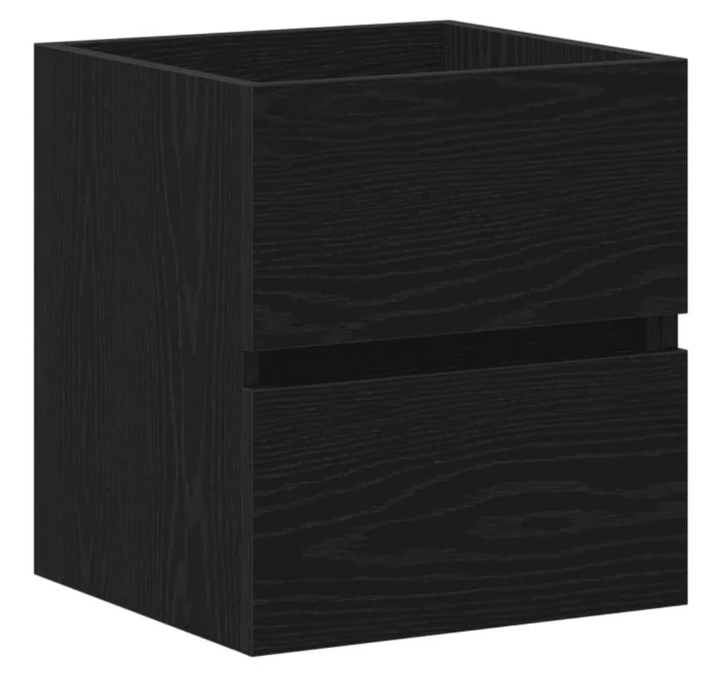vidaXL Waschbeckenunterschrank Eiche Schwarz - Bild 2