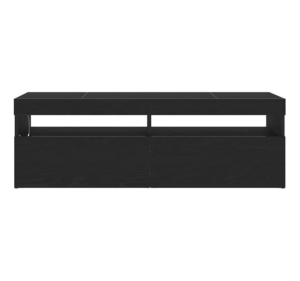 vidaXL TV-Schrank Schwarz Eichen-Optik mit LED-Beleuchtung - Bild 5