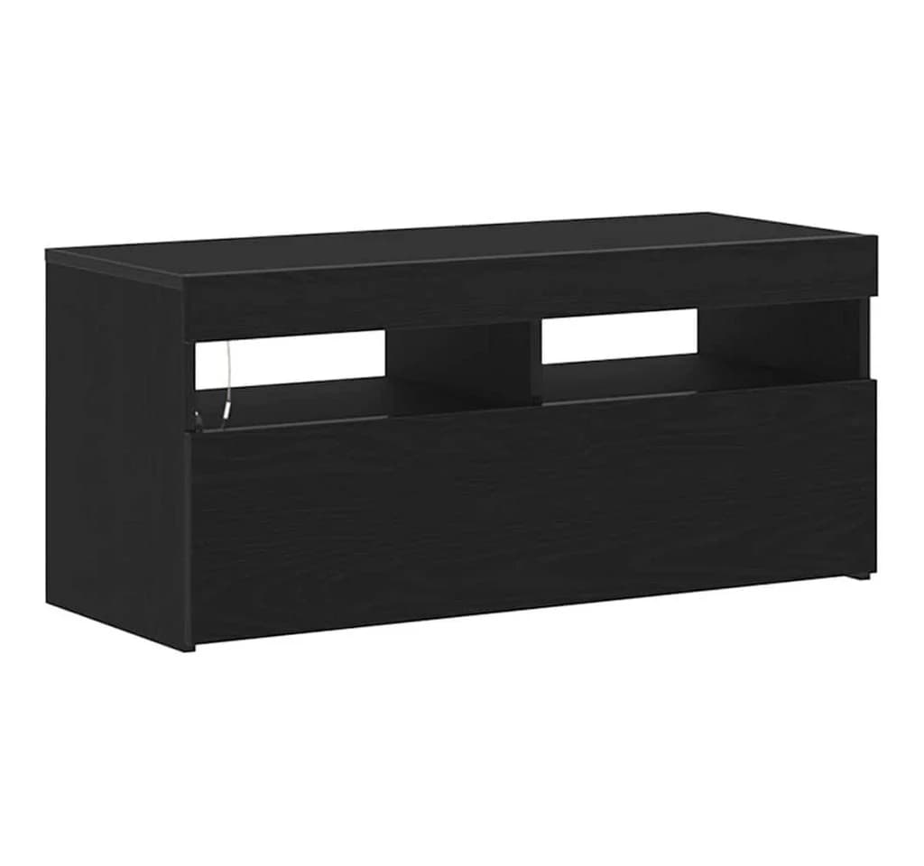 vidaXL TV-Schrank Schwarz Eichen-Optik - Bild 4