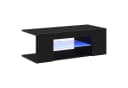vidaXL TV-Schrank Schwarz Eichen-Optik mit LED-Beleuchtung Bild 2