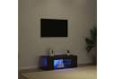 vidaXL TV-Schrank Schwarz Eichen-Optik mit LED-Beleuchtung Bild 5