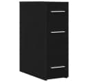 vidaXL Apothekerschrank Schwarz Eichen-Optik Modernes Sideboard Bild 2