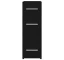 vidaXL Apothekerschrank Schwarz Eichen-Optik Modernes Sideboard Bild 5
