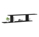 vidaXL Wandmontiertes TV-Regal Schwarz Eichen-Optik Bild 3