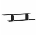 vidaXL Wandmontiertes TV-Regal Schwarz Eichen-Optik Bild 5