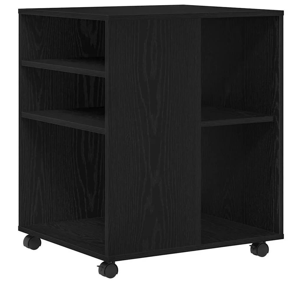 vidaXL Mehrzweckschwarz Aufbewahrungsschrank Schwarz Eichen-Optik Modern - Bild 2