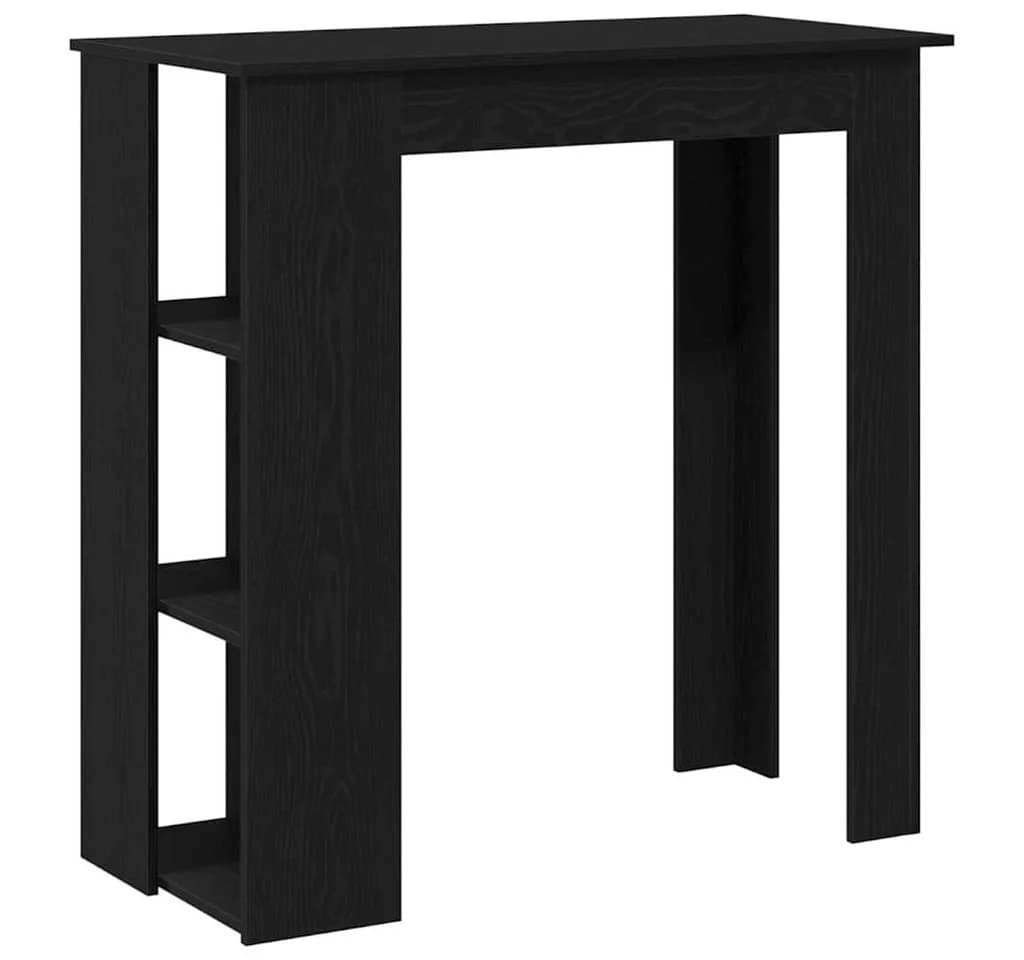 vidaXL Wandbartisch Schwarz Eichen-Optik mit Stauraum - Bild 2