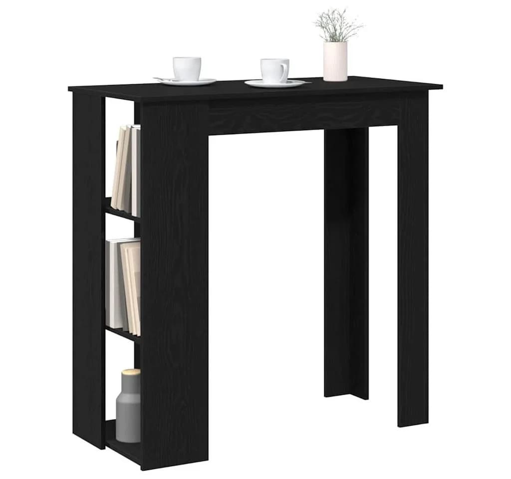 vidaXL Wandbartisch Schwarz Eichen-Optik mit Stauraum - Bild 3