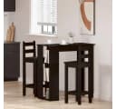 vidaXL Wandbartisch Schwarz Eichen-Optik mit Stauraum Bild 4