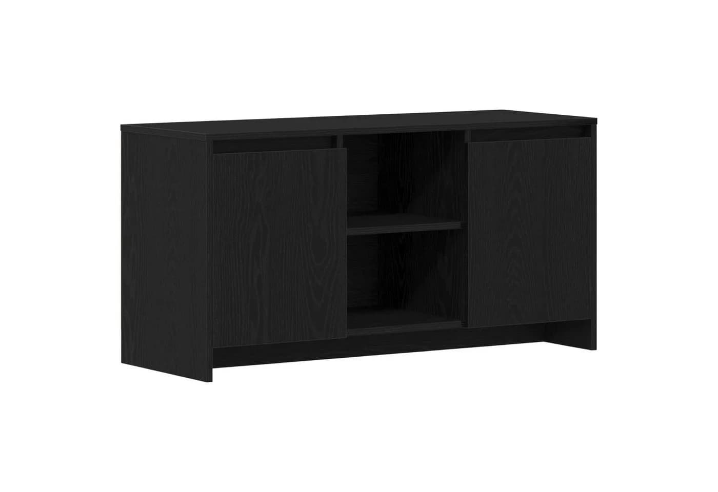 vidaXL TV-Schrank Schwarz Eichen-Optik - Bild 2