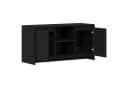 vidaXL TV-Schrank Schwarz Eichen-Optik Bild 5