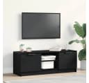 vidaXL TV-Schrank Schwarz Eichen-Optik Bild 1