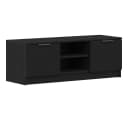 vidaXL TV-Schrank Schwarz Eichen-Optik Bild 2