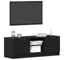 vidaXL TV-Schrank Schwarz Eichen-Optik Bild 3