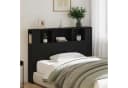 vidaXL Bett Kopfteil Schrank Schwarz Eichen-Optik Bild 4