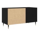 vidaXL Lowboard Schallplattenschrank Schwarz Eichen-Optik Bild 5